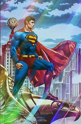 Buy Batman Superman Worlds Finest #1 Suayan Megacon Superman Foil Variant Ltd 1000 • 31.95£