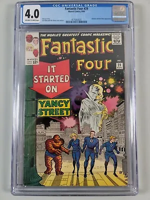 Buy THE FANTASTIC FOUR #29 (CGC 4.0) Marvel Silver Age 1964! • 119.93£