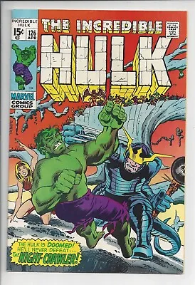 Buy Incredible Hulk #126VF- (7.5) 1970 1st App. Barbara Norris ( Becomes Valkyrie) • 63.44£