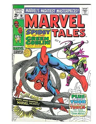 Buy Marvel Tales #18 1968 VF Beauty! Rep ASM 23 Green Goblin!  JIM 105 Combine Ship • 14.19£