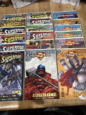 Buy Superman Man Of Steel 111-127 129 Dc Comics  Run Lot Of 18 Our World At War • 16.01£
