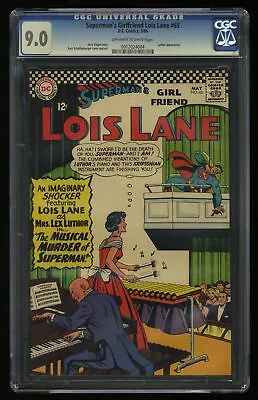 Buy Superman's Girl Friend, Lois Lane #65 CGC VF/NM 9.0 Off White To White • 95.62£