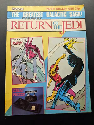 Buy Return Of The Jedi No 107, July 6th 1985, Star Wars Weekly UK Marvel Comic  • 6.99£