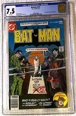 Buy 🔥~dc~batman #291~🔥~who Killed Batman?~🔥~6 Bat-villains Cover~🔥~cgc 7.5~🔥~🔥 • 94.95£