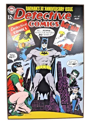 Buy Detective Comics  Batman 30th Anniversary Issue  19x13 Wooden Hanging Wall Art • 14.23£