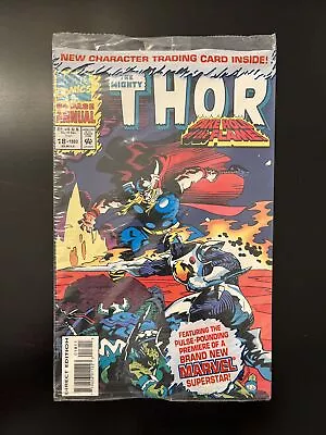 Buy Thor Annual #18 Poly Bagged With Cards Female Loki 1993 Marvel Comics MCU • 3.98£