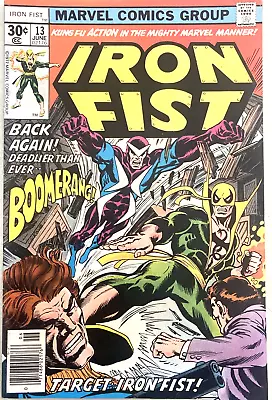 Buy Iron Fist # 13.  1st Series.  June 1977. John Byrne-art. Marvel Comics. Fn+ 6.5. • 11.99£