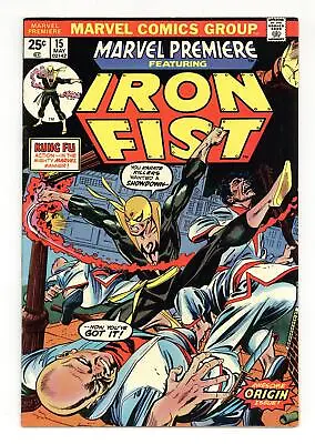 Buy Marvel Premiere #15 VF- 7.5 1974 1st App. And Origin Iron Fist • 286£