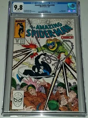 Buy Amazing Spiderman #299 Cgc 9.8 White Pages 1st Venom Marvel April 1988 (sa) • 1,899.99£