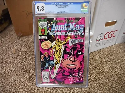 Buy Marvel Team-Up 137 Cgc 9.8 Spiderman 1st Appearacnce Of Golden Oldie Vs Galactus • 143.91£