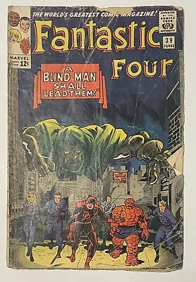 Buy Fantastic Four #39. June 1965. Marvel. G. Daredevil! Doctor Doom! Lee & Kirby! • 45£
