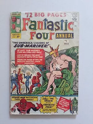 Buy Fantastic Four Annual 1 Marvel Comics 1963 Qualified  • 60.24£