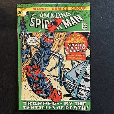 Buy Amazing Spider-Man #107, Mark Jewelers Insert, Stan Lee, John Romita,  1972 • 64.33£