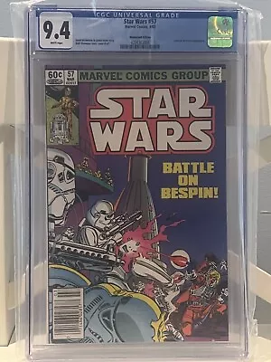 Buy STAR WARS #57 CGC 9.4 NM Marvel 1st Series 03/1982 • 39.97£