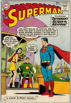 Buy Superman 141 (1960) VG Detached Cover! • 47.93£