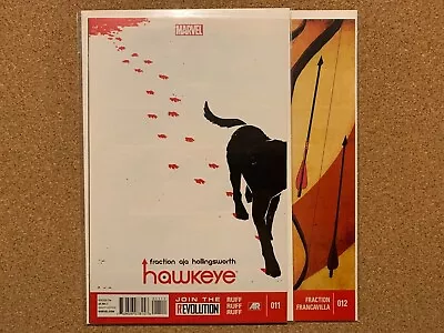 Buy Hawkeye 11 12 Marvel 2013 Kate Bishop Lucky The Pizza Dog 1st Print High Grade • 17.38£