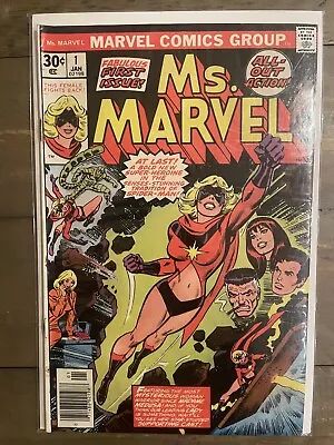 Buy Ms. Marvel #1 1st Appearance Of Carol Danvers As Ms Marvel 1977 Key Rare Fn  • 79£