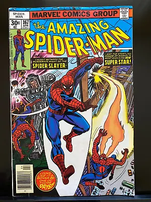 Buy The Amazing Spider Man 167    First Appearance Will O' The Wisp • 11.40£