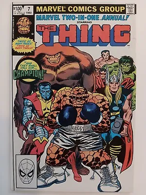 Buy Marvel Two-In -One Annual # 7 Key 1st Champion Classic Thing Story 1982 Bronze • 14.22£