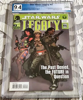 Buy STAR WARS LEGACY #2 - MANY FIRST APPEARANCES - Adam Hughes Cover - PGX 9.4 • 35.48£