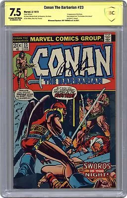 Buy Conan The Barbarian #23 CBCS 7.5 SS Thomas 1973 22-0692A42-169 1st Red Sonja • 354.51£