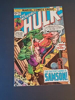 Buy Incredible Hulk #193 The Doctor's Name Is...Samson! 1975 • 27.98£