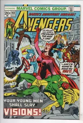 Buy AVENGERS #113, VF, Vision, Mantis, Captain America, Black Panther, 1963 1973 • 39.97£