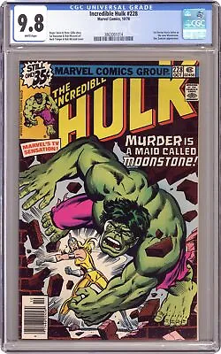 Buy Incredible Hulk #228 CGC 9.8 1978 3863001014 1st App. Moonstone • 354.76£