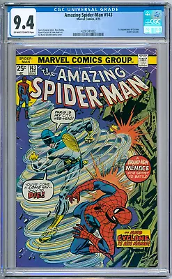 Buy Amazing Spider-Man 143 CGC Graded 9.4 NM Marvel Comics 1975 • 120.60£
