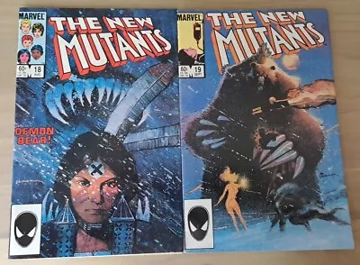 Buy New Mutants #18 & #19 Key Issues 1984 1st New Warlock Bag & Boarded Free Uk P&p  • 19.99£