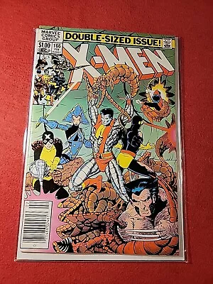 Buy Uncanny X-Men 166 1st Lockheed NEWSSTAND Marvel 1983 Claremont Comic Look Pics • 11.11£
