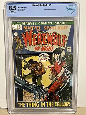 Buy Marvel Spotlight #3 CBCS 8.5 May 1972 Werewolf By Night (Jack Russell) • 178.71£