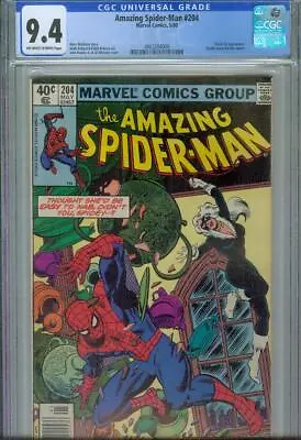 Buy Amazing Spider-man #204 Cgc 9.4, 1980 Newsstand Edition 3rd Black Cat Appearance • 75.20£