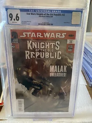 Buy Star Wars Knights Of The Old Republic #42, 1st Darth Malak, Dark Horse 9.6 CGC • 280£