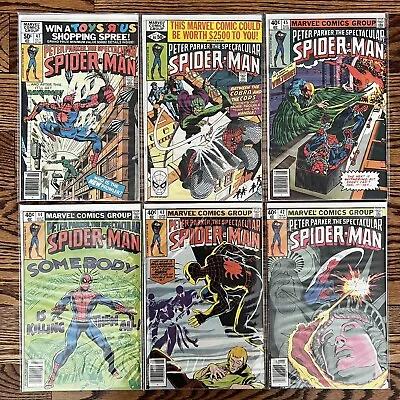 Buy SPECTACULAR SPIDER-MAN Comic Lot #37, 39-47. VF+ Keys. 1980 • 19.12£