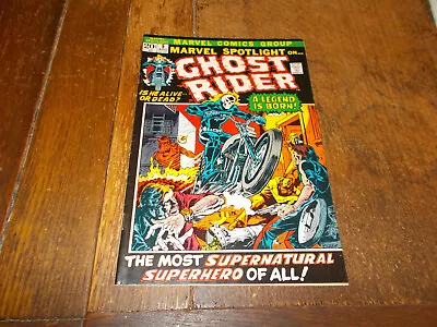 Buy Marvel Spotlight #5 - Marvel 1972 20c Friedrich Ploog 1st App Ghost Rider FN/VFN • 719.95£