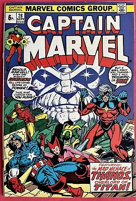 Buy Captain Marvel #28 (1973) 3rd Drax & 4th Thanos Appearance + 1st Eon • 29.95£