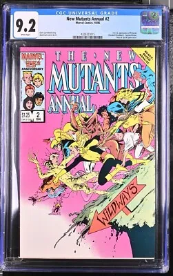 Buy CGC 9.2 New Mutants Annual 2 X-Men First U.S. Psylocke 283 White Pages • 59.75£
