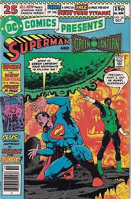 Buy DC Comics Presents (1978) 26 1st Appearance New Teen Titans UK Pence Price Varia • 127.92£