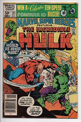 Buy Marvel Superheroes Featuring The Incredible Hulk 103 Marvel Comic Book 1981 • 9.53£
