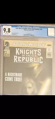 Buy Star Wars Knights Of The Old Republic 40 CGC 9.8 Malak Dark Horse 2009 • 39.51£