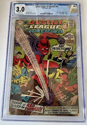Buy Justice League Of America #64 CGC 3.0 DC Comics 1st App SA Red Tornado 1968 • 134.95£
