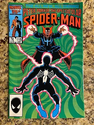 Buy Spectacular Spider-man #115 Nm 9.4 / Black Suit Doctor Strange / Marvel Comic • 7.96£