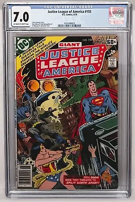 Buy JUSTICE LEAGUE Of AMERICA #155 CGC 7.0 Off-White To White Pages DC Comics • 35.61£