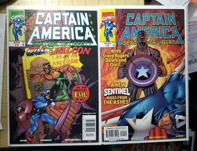 Buy Captain America Sentinel Of Liberty #8 & 9 🔥 1st Sam Wilson As Cap (Marvel 🔑   • 15.89£
