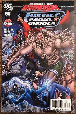 Buy Justice League Of America #55 Robinson Booth Doomsday JLA Variant A NM/M 2011 • 3.19£