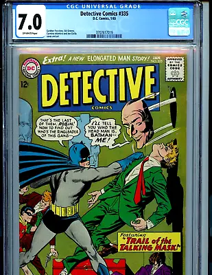 Buy Detective Comics #335 CGC 7.0 Batman DC 1965 Amricons K63 • 166.02£