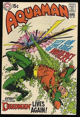 Buy Aquaman #50 VF/NM 9.0 Nick Cardy Cover! Neal Adams Art! DC Comics 1970 • 74.67£