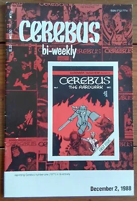 Buy Cerebus Bi-weekly 1, Dave Sim, Aardvark Vanaheim Press, December 1988, Fn • 6.99£