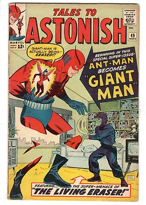 Buy Tales To Astonish #49 (1963) - Grade 5.5 - 1st Appearance Of Giant Man! • 224.88£